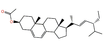 24-Ethylcholesta-5,7,22-trien-3b-yl acetate